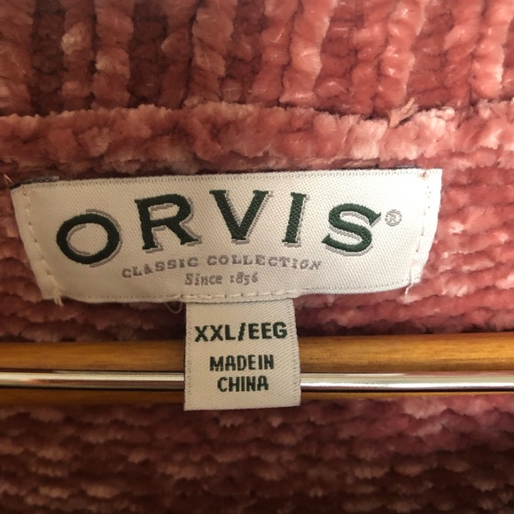 Women’s Orvis Chenille Sweater XXL – Soft Dark Blush Pink Cozy Knit - Picture 2 of 8